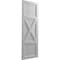 Ekena Millwork True Fit PVC Center X-Board Farmhouse Fixed Mount Shutters, Primed , 15"W x 62"H TFP107FH15X062PR - alternate 7